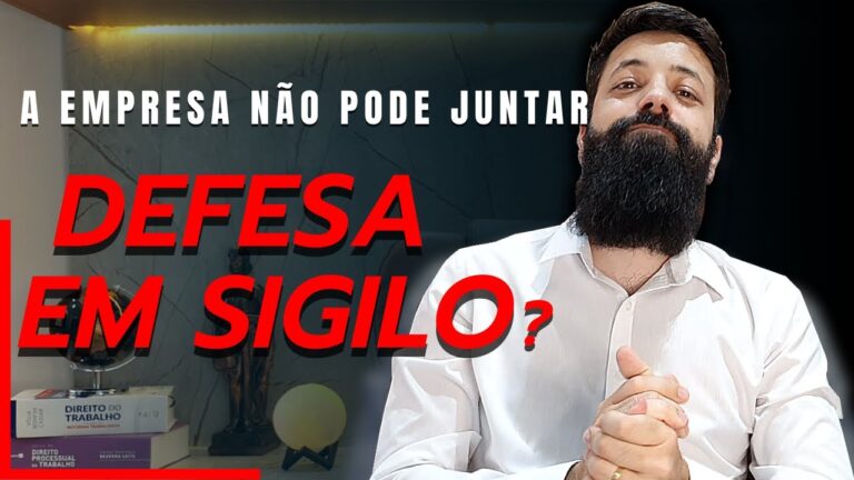 A empresa pode ou não optar por manter em sigilo a defesa trabalhista e quais seriam as consequências.